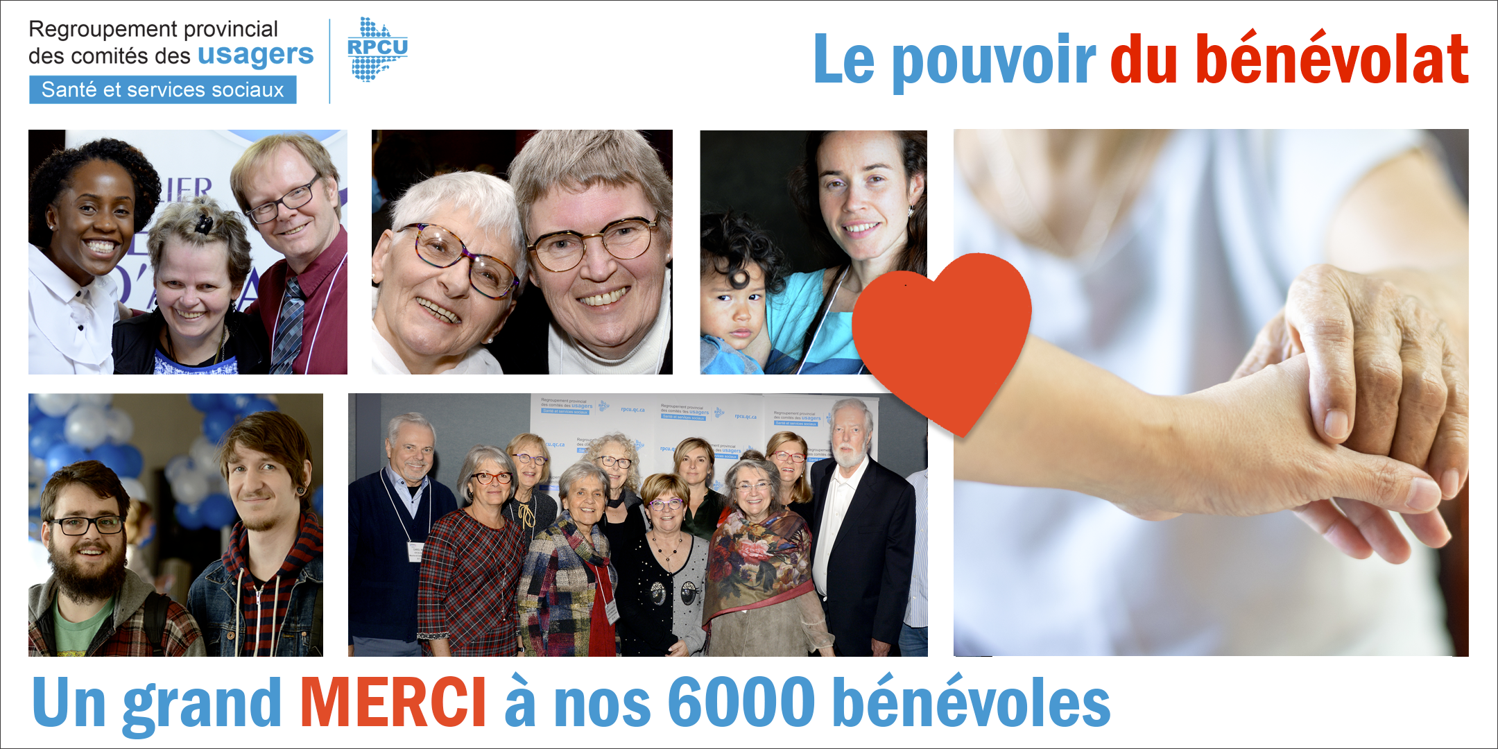 Un grand merci à nos 6000 bénévoles!