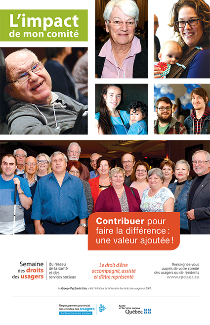 Affiche 2020 de la Semaine des droits des usagers